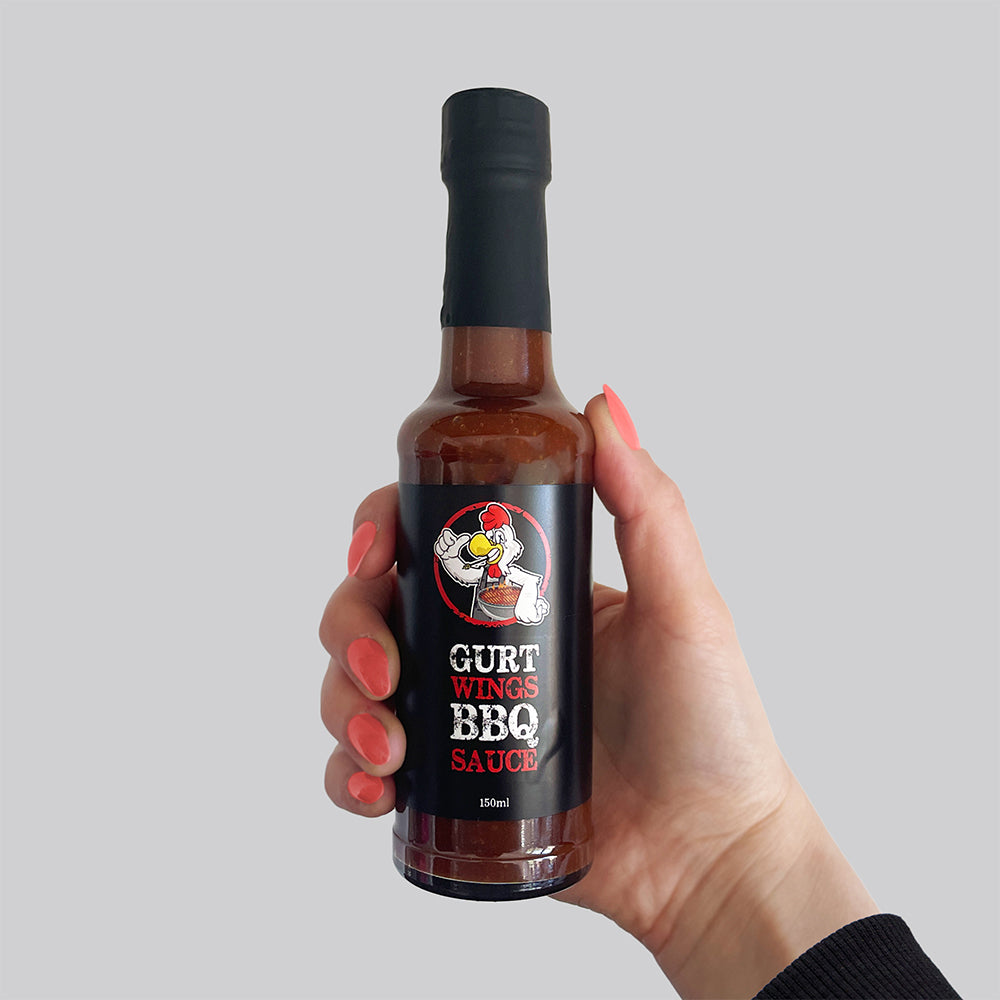 gurt bbq sauce bottle held