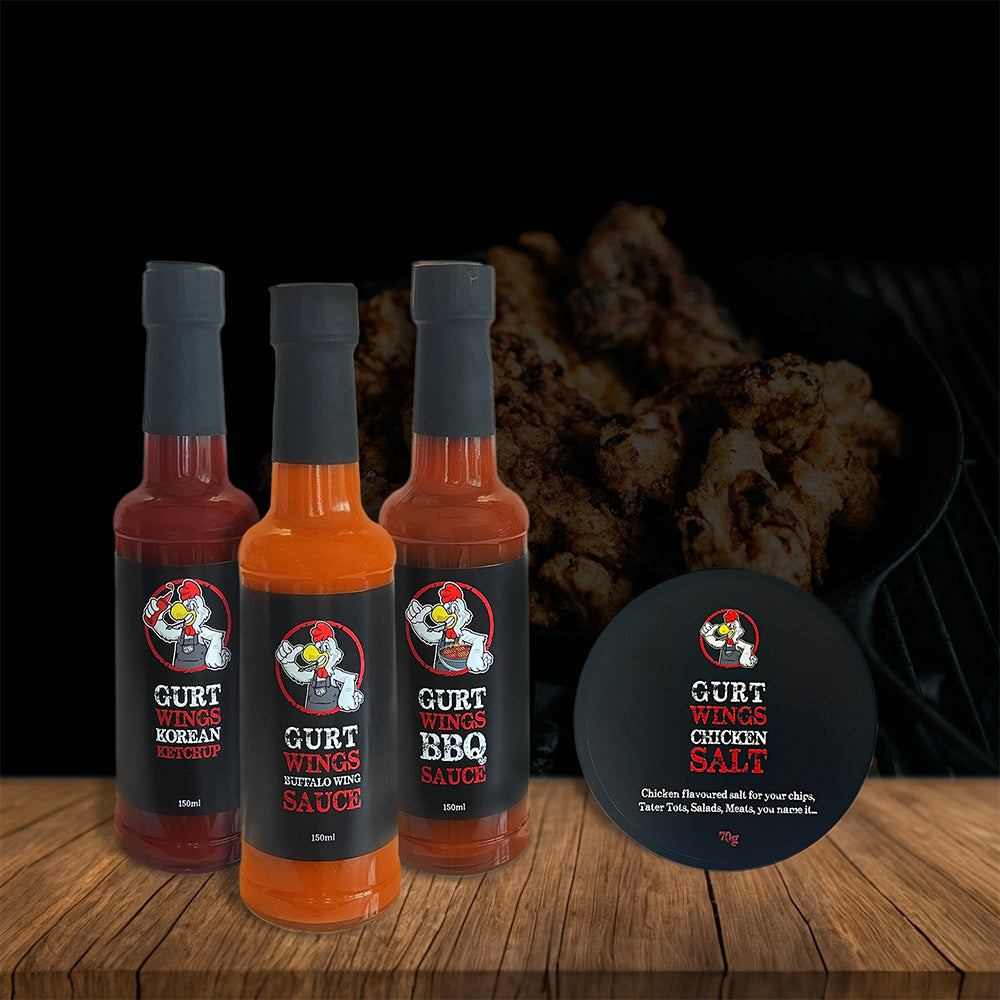 gurt wings wing sauce collection graphic